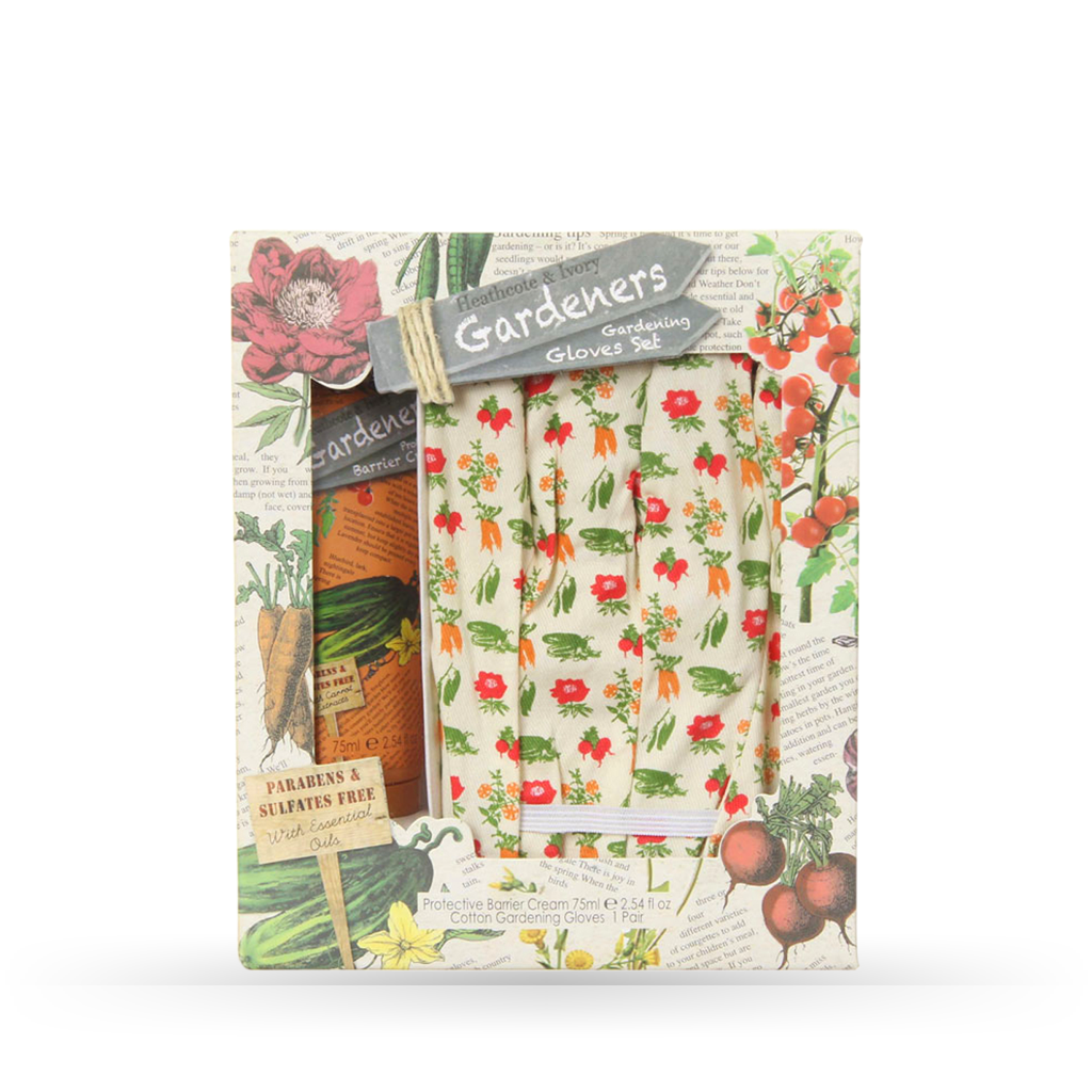 Kit Creme de Mãos e Luvas de Jardinagem de Algodão